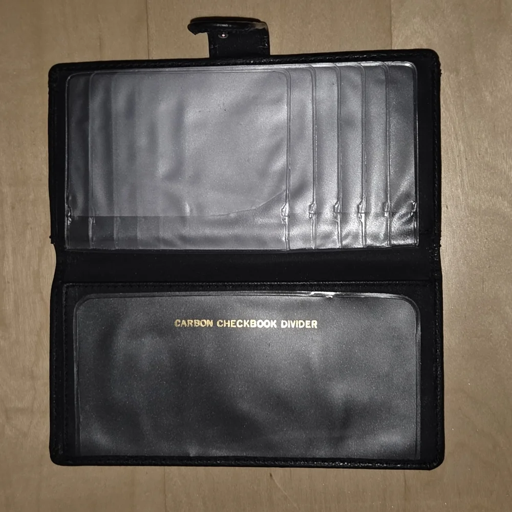 Mens Dockers Black Leather Wallet